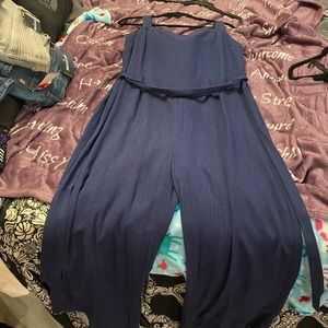 NWT Lost + Wander women’s  Wide Leg linen jumpsuit with belt